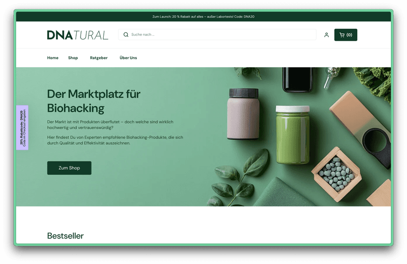 DNatural Shopify Store